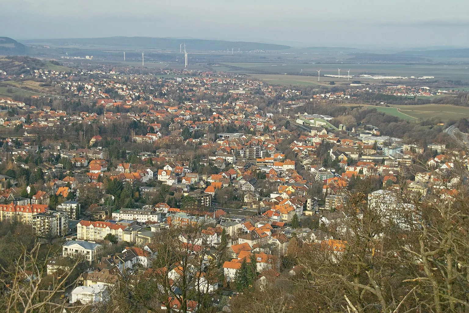 Blick auf Bad Harzburg vom Kleinen Burgberg
