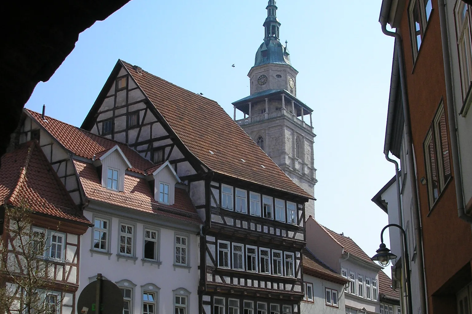In der Altstadt von Bad Langensalza (Thüringen).