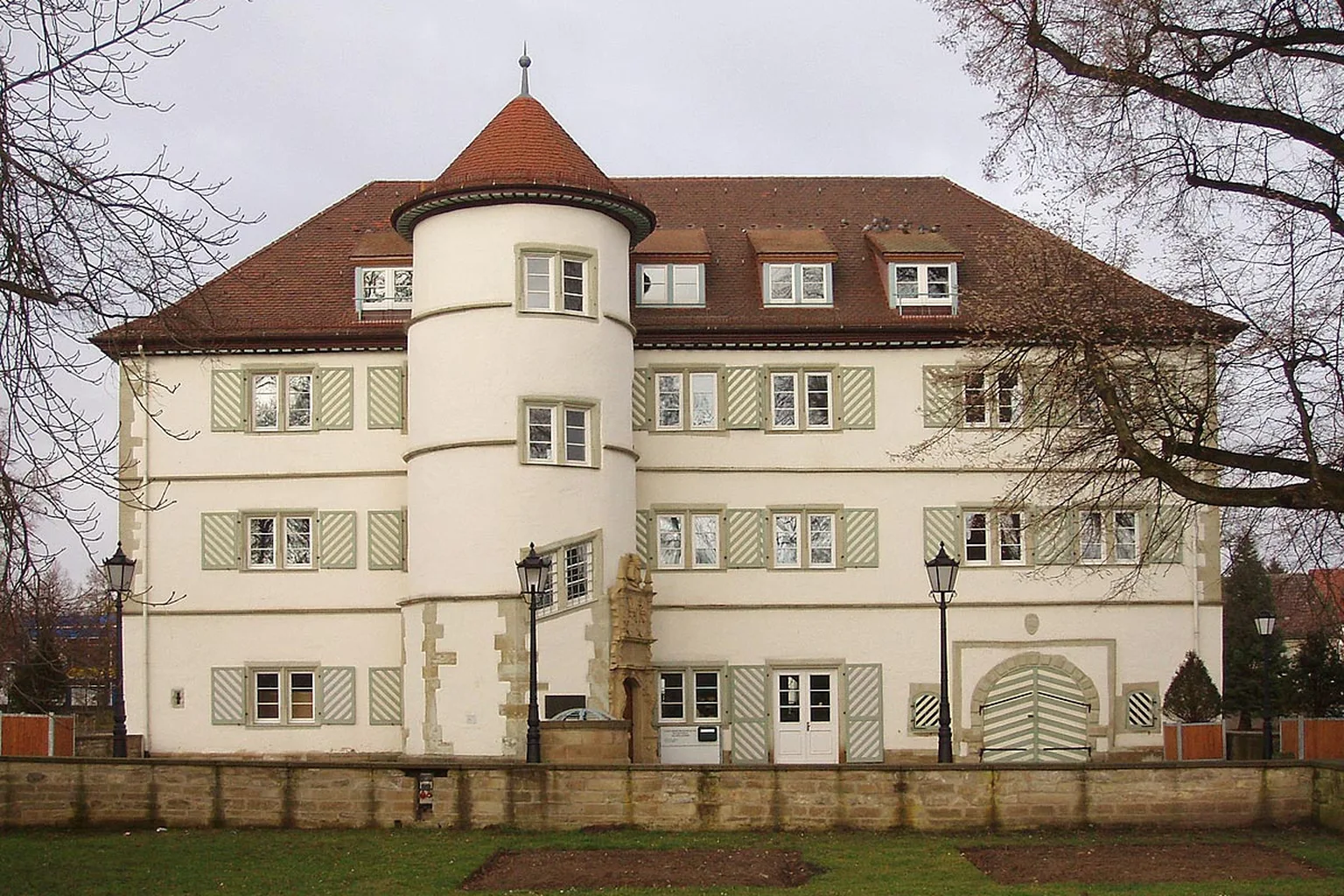 Südansicht vom Wasserschloss in Bad Rappenau, erbaut ab 1601 durch Eberhard von Gemmingen