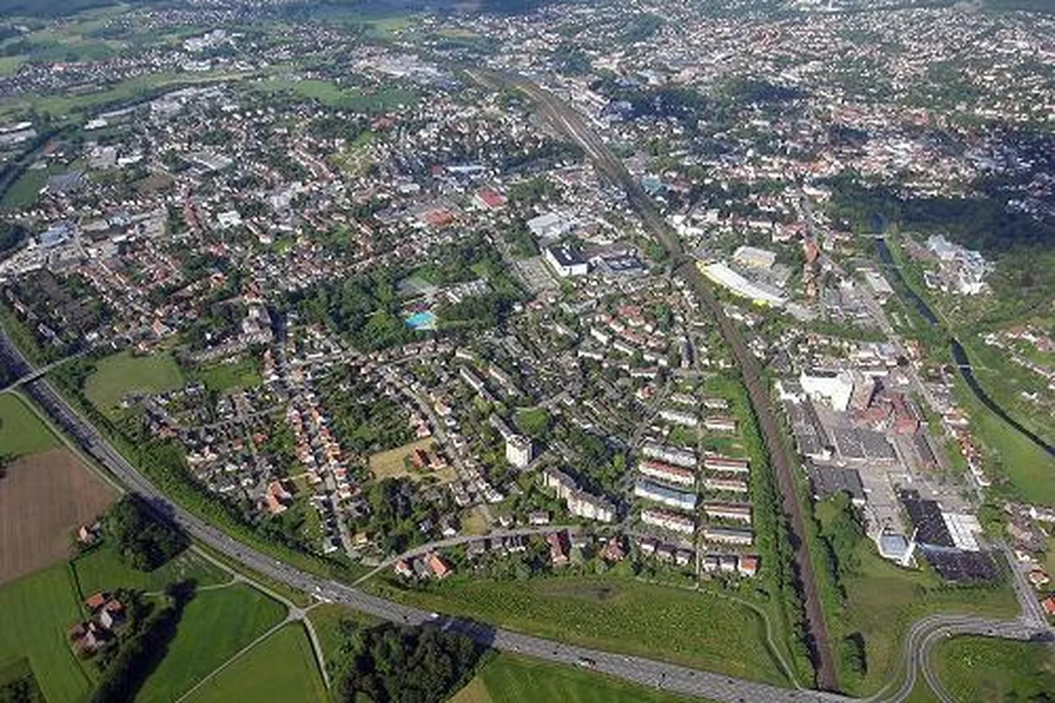 Herford mittels Flugroboter fotografiert