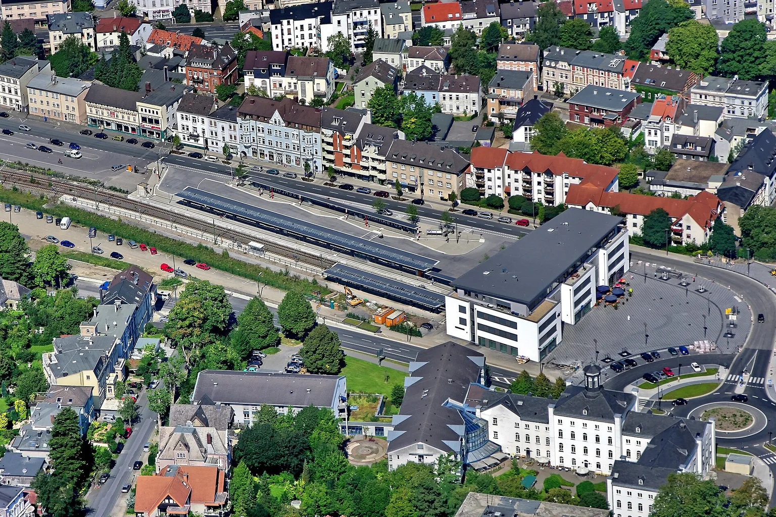 The new Iserlohn"City Station" aerial view 2008