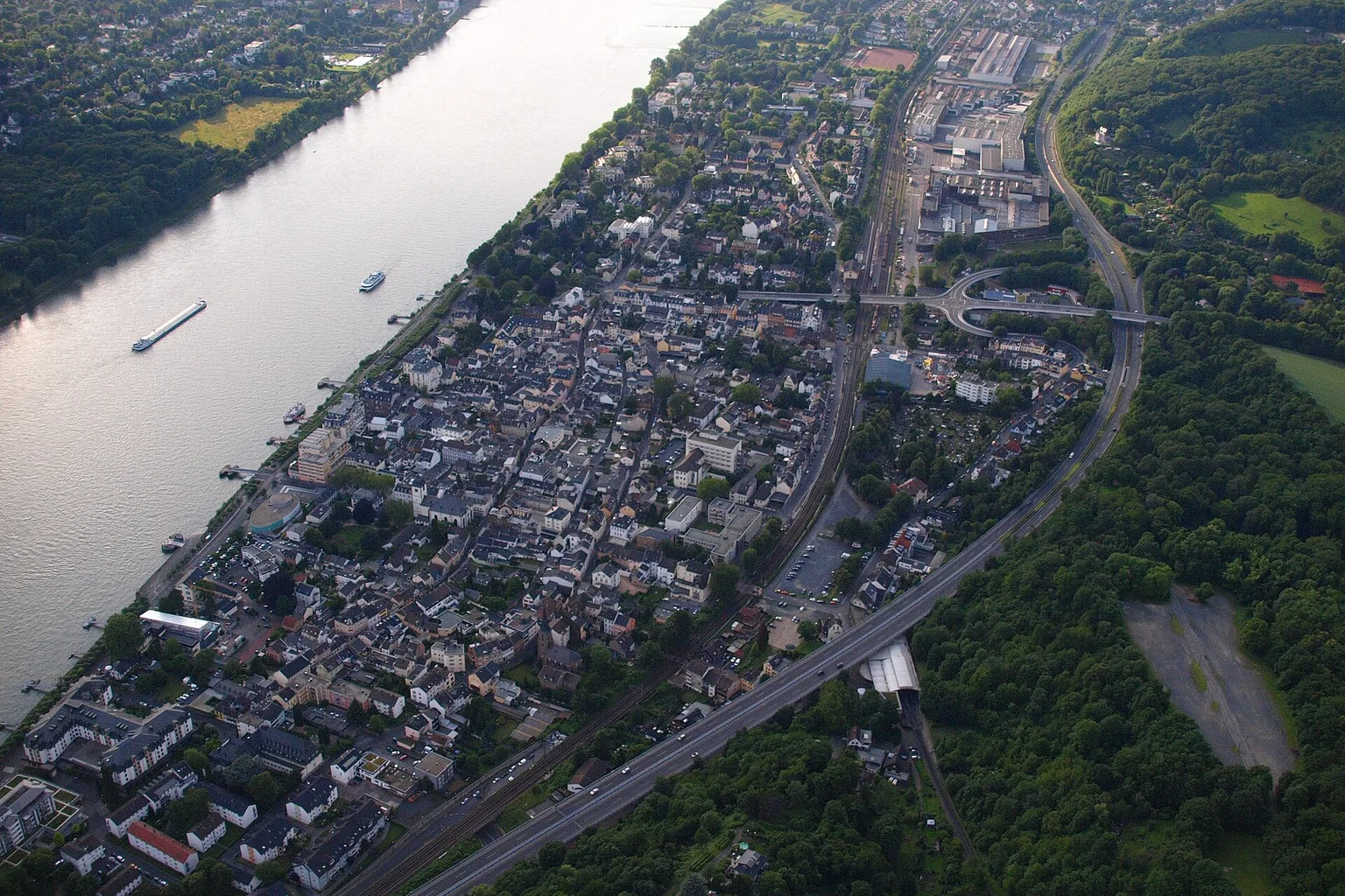 Königswinter aus südöstlicher Richtung