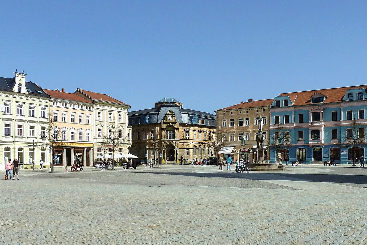 Marketplace in Meiningen, Germany, 2011.