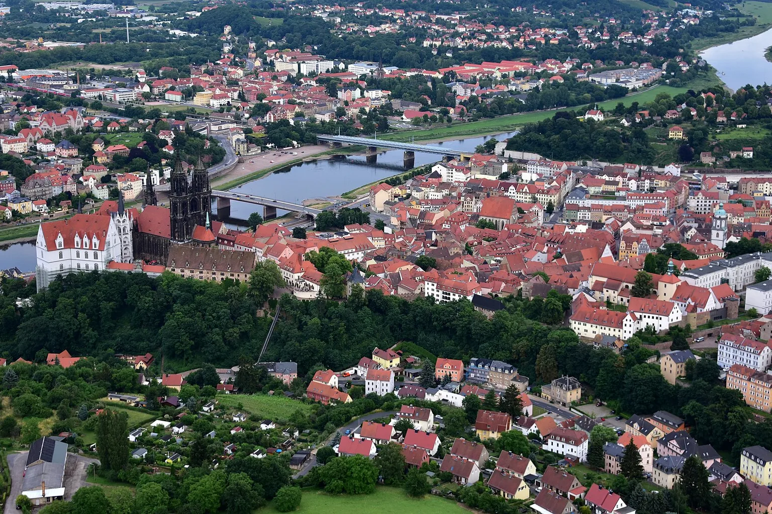 Meißen, Luftaufnahme (2017)