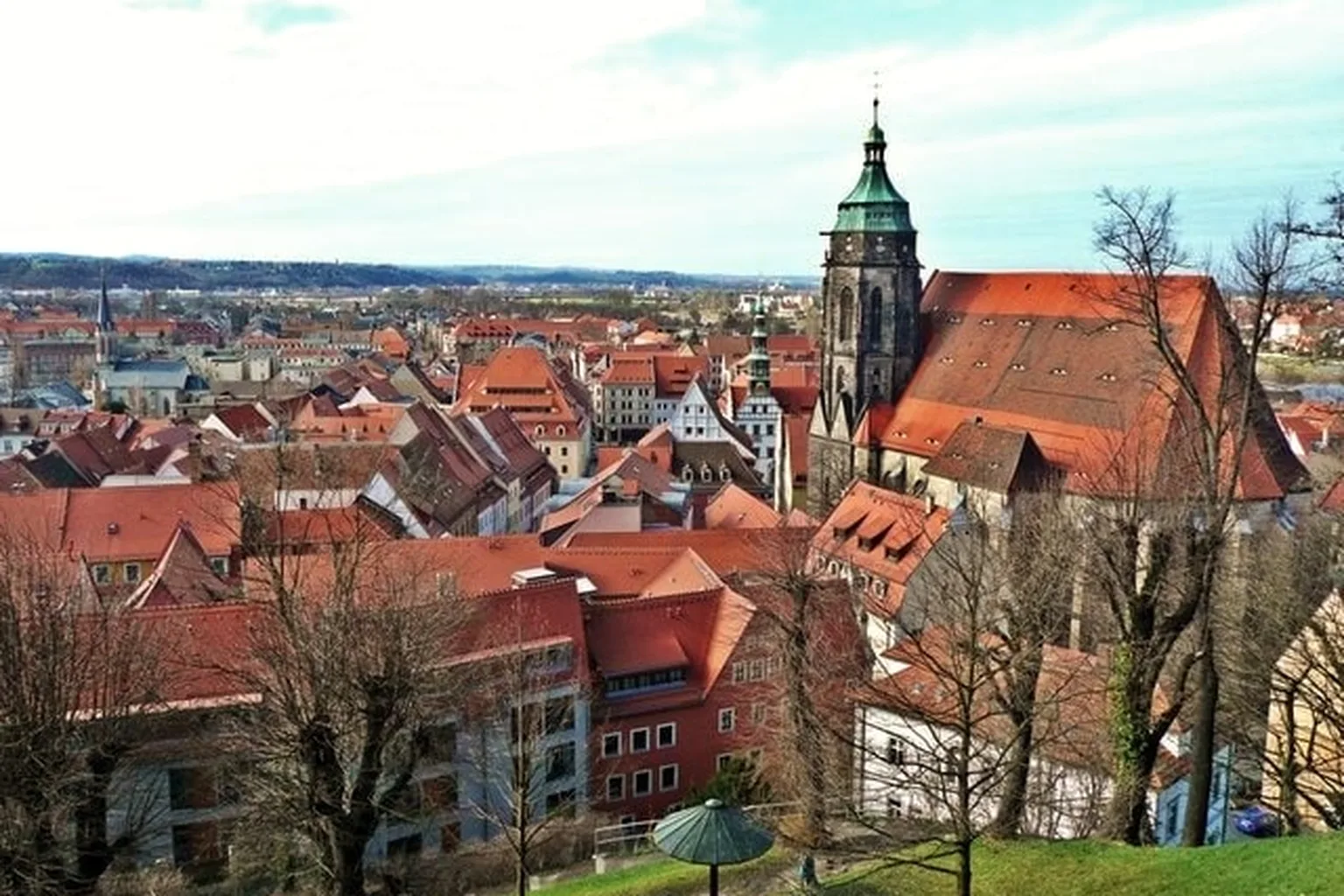 Pirna: historic centre.