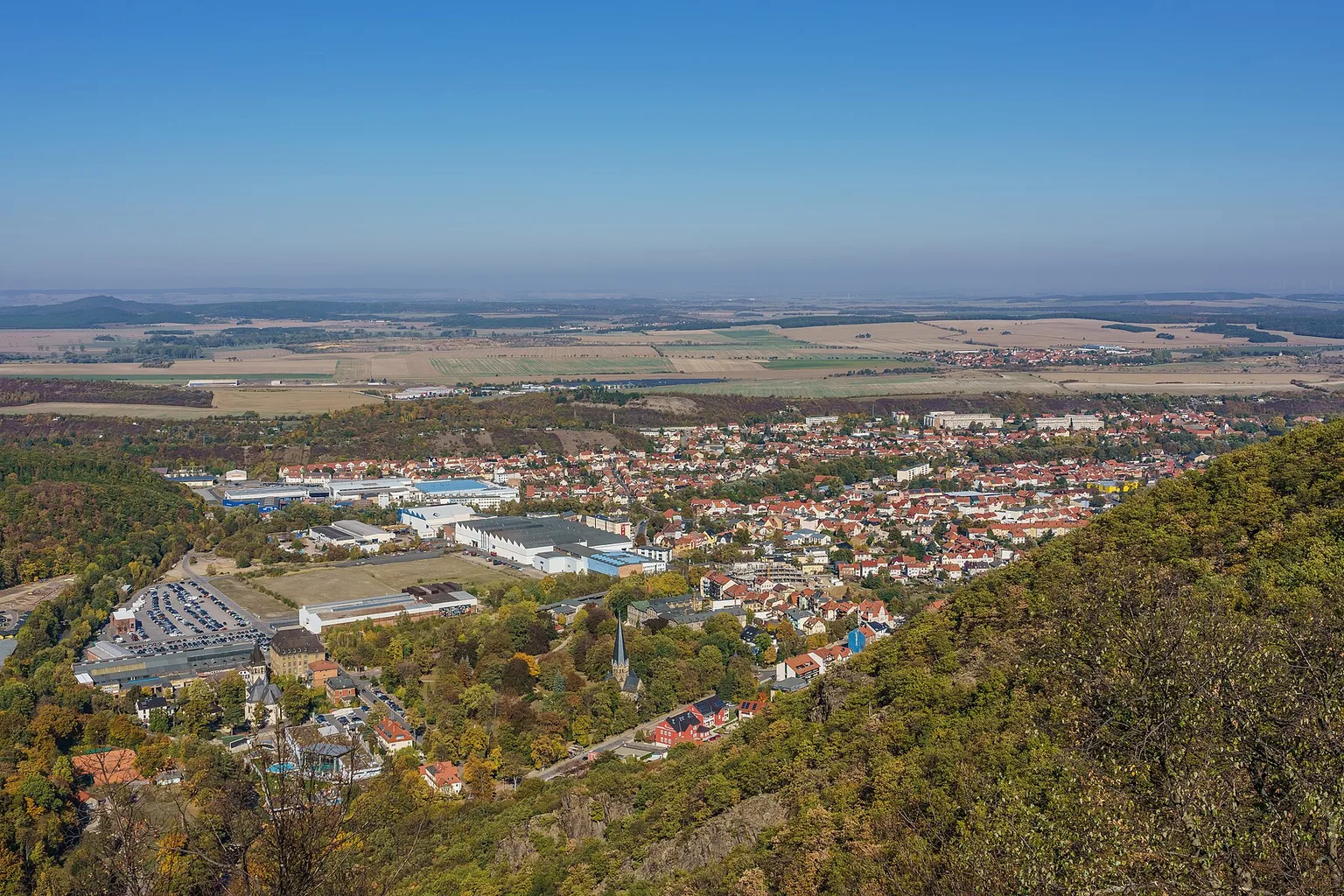 View from Witches' Point in Thale, Germany