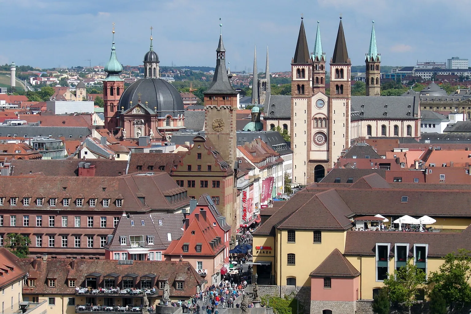 Cathedral and city hall.